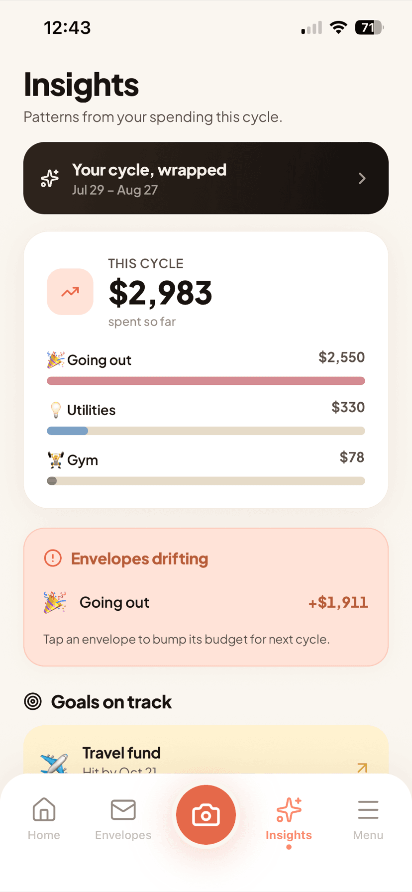 PocketPal, spending insights